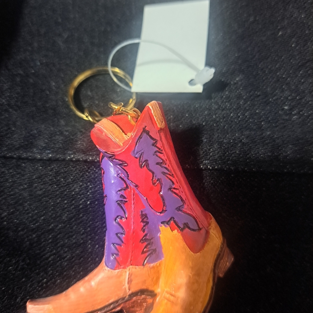 Russ Colorful Cowboy Boot Keychain - Picture 2 of 4